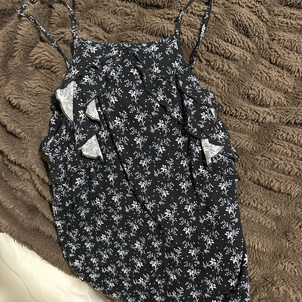 Soft & sexy high tank floral tank top